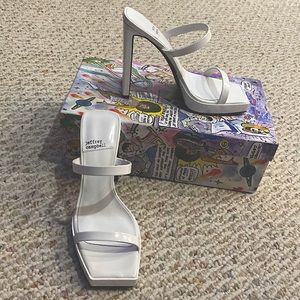 new jeffrey campbell white sandal heels